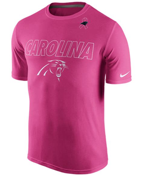 Nike Mens Carolina Panthers Breast Cancer Awareness Legend T Shirt In Pink For Men Lyst