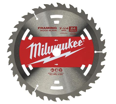 Milwaukee 48 41 0710 Circular Saw Framing Blade 7 1 4 In 24 Teeth