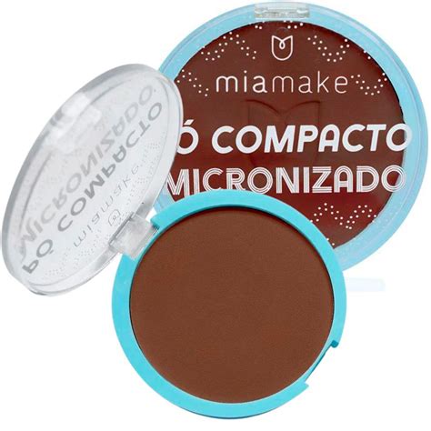 Pó Compacto Micronizado Cores Escuras Mia Make 246 Box c 24 unid