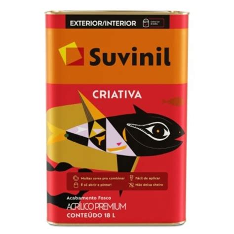 Tinta Suvinil Criativa Premium Fosco Branco Neve 18 Litros Home