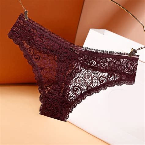 Aayomet Women Underpants Briefs Womens Thong Underwear Lace Hollowed