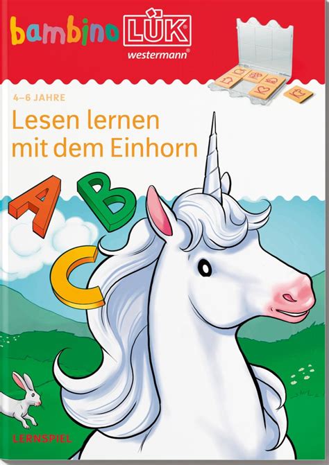 BambinoLÜK Vorschule Lesen lernen mit dem Einhorn 4 5 6 Jahre