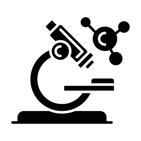 Microscope Glyph Icon Vector Art At Vecteezy