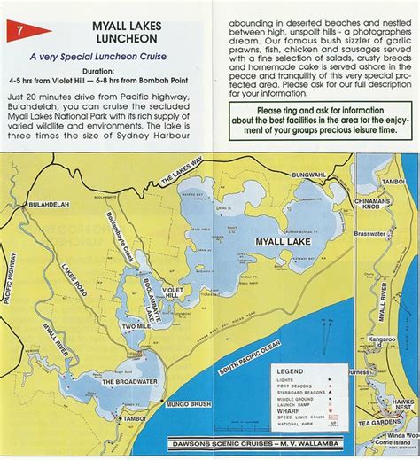 Mv Wallamba 1986 Myall Lake Map A Photo On Flickriver