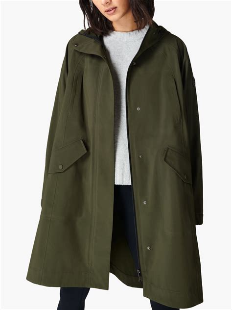 Sweaty Betty Waterproof Parka, Mountain Green at John Lewis & Partners