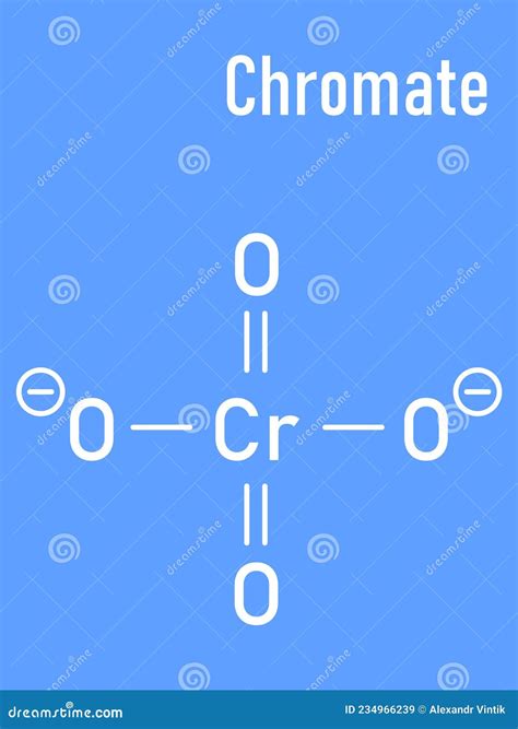 Formule Squelettique Structure Chimique De L Anion Chromate