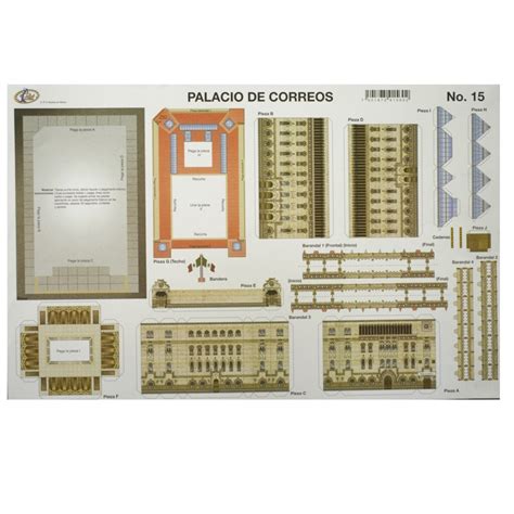 Palacio De Correos Maqueta Para Recortar Y Armar Fuji Hands