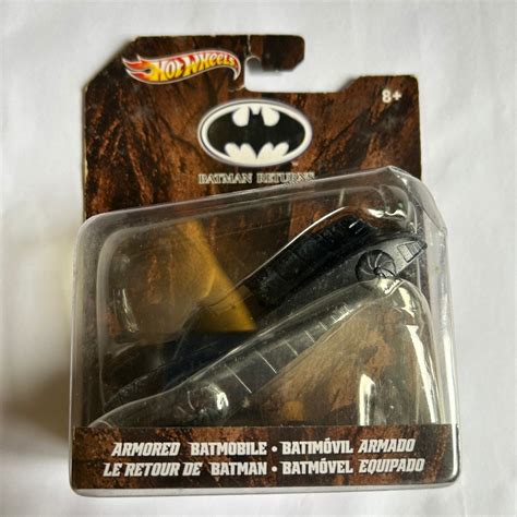 Hot Wheels Armored Batmobile BATMAN RETURNS HOTWHEELS COLLECTOR Black 1 64 Scale Shopee