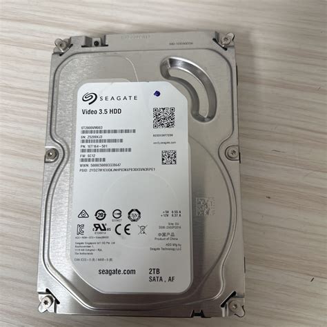 X1085 品 AVコマンド対応 使用16981時間 Seagate ST2000VM003 1ET164 2TB 3 5インチ HDD