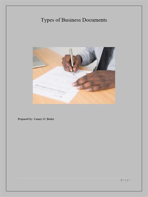 Types Of Business Documents Pdf