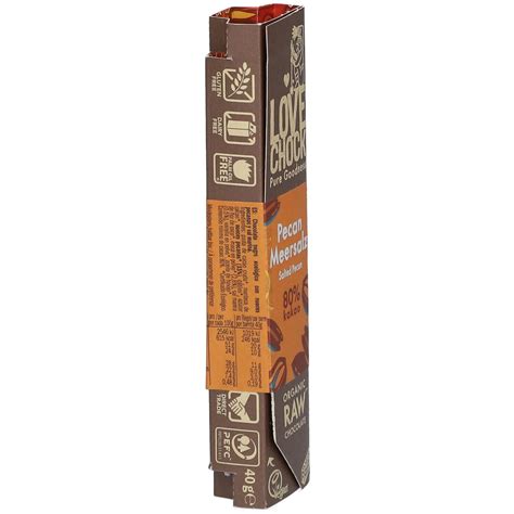 LOVECHOCK Pecan Meersalz 80 Kakao 40 G Shop Apotheke