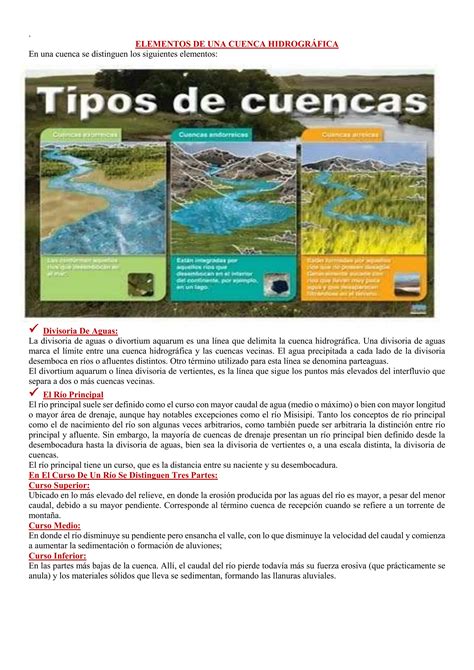 CUENCAS HIDROGRÁFICAS 2DO GEOGRAFÍA docx