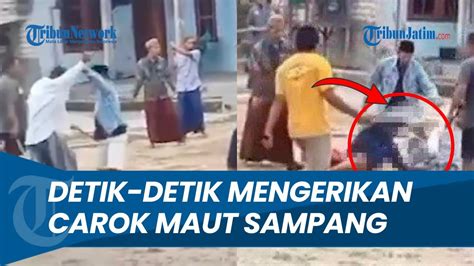 Menegangkan Detik Detik Aksi Carok Di Sampang Saksi Paslon Pilkada