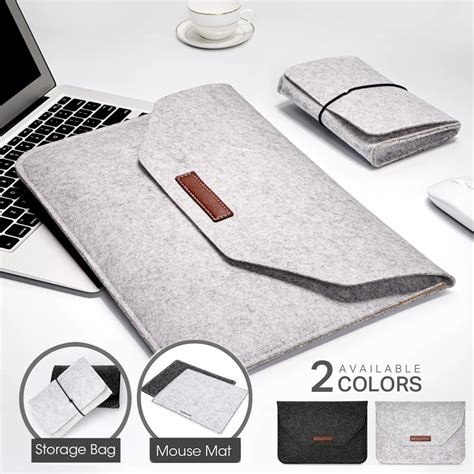 Wool Felt Laptop Bag Sleeve Cover 11 12 13 15 6 Inch For Macbook Air