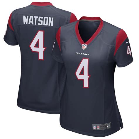 Women's Nike Deshaun Watson Navy Houston Texans Game Player Jersey