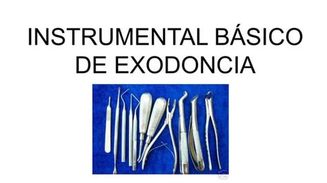 Instrumentos Básicos En Exodonciapdf