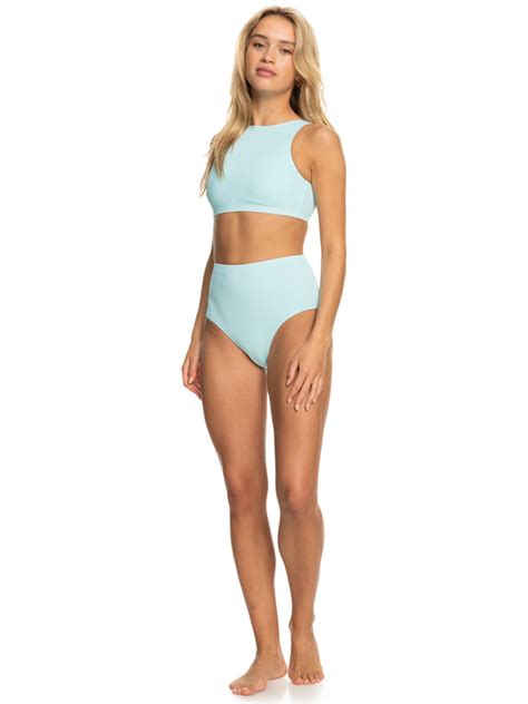 Roxy Pro The Pop Up Crop Bikini Top For Women Roxy