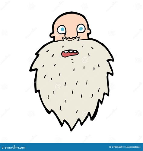 Cartoon Bearded Man Stock Vector Illustration Of Simple 37036530