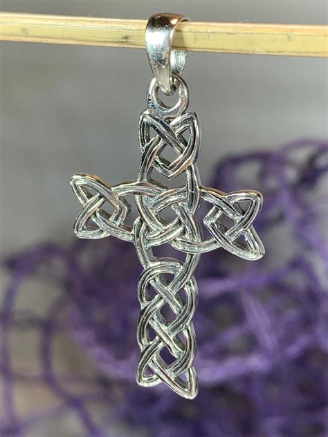 Celtic Cross Pendant Cross Necklace Celtic Jewelry Anniversary Gift