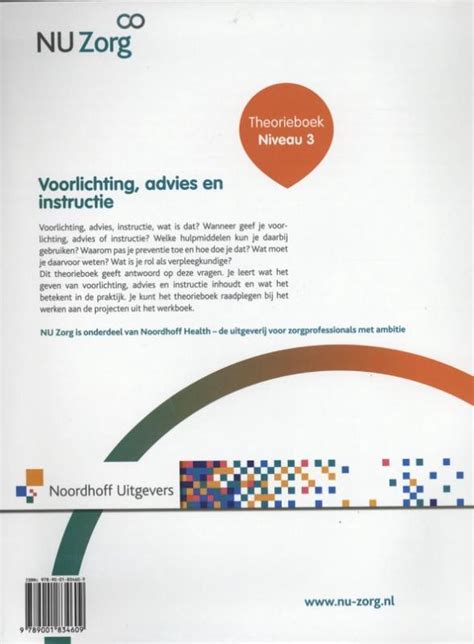 Nu Zorg Voorlichting Advies En Instructie Niveau Theorieboek