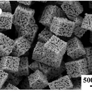 Sem Images Of Porous Silver Nanocubes Obtained On The Used Mac Surfaces