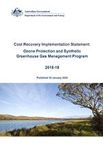 Cost Recovery Implementation Statement Ozone Protection And Synthetic