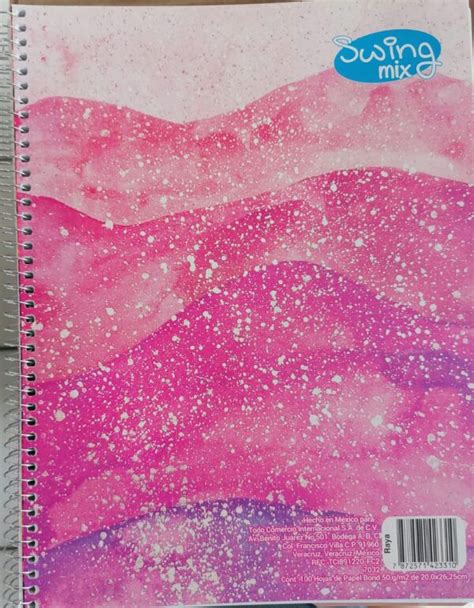 Libreta Espiral 100 Hojas Profesional Raya Swing Mix Shalom Papelerias