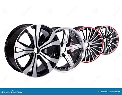 Car Wheel Rims Stock Illustration Illustration Of Road 51738922