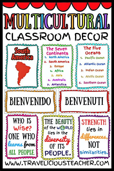 This Resource Is The Ultimate Multicultural Classroom Decor Bundle It