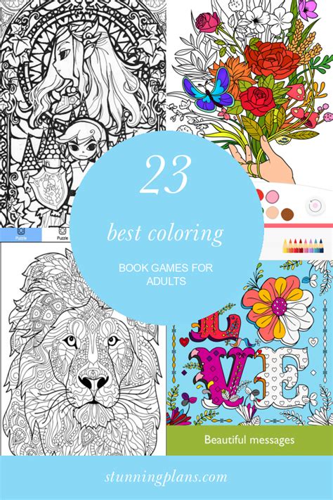 23 Best Coloring Book Games for Adults - Home, Family, Style and Art Ideas