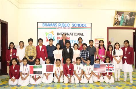 Bhavan’s Public School observed International Human Solidarity Day ...