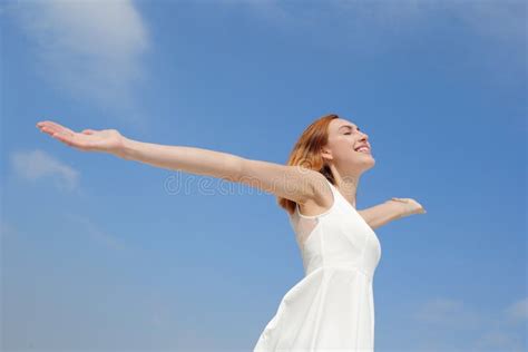 Freedom And Carefree Woman Stock Photo Image Of Girl 49788894