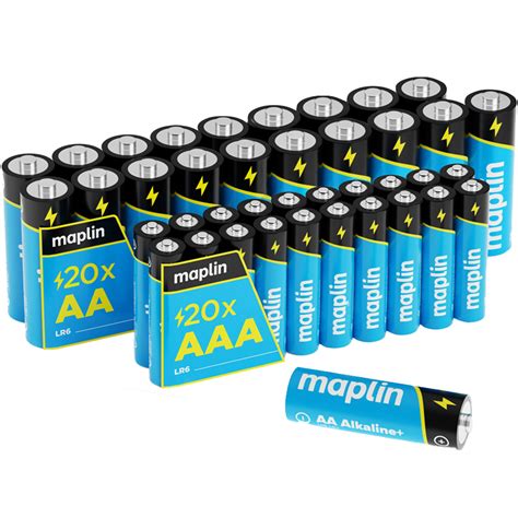 Maplin Aa Lr And Aaa Lr Pack Alkaline Batteries Wilko