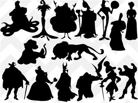 Disney Evil Villains SVG