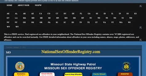 FREE Public Service NATIONAL SEX OFFENDER REGISTRY FEDERAL SEX OFFENDER REGISTRY DATABASE