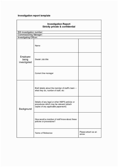 Private Investigator Surveillance Report Template