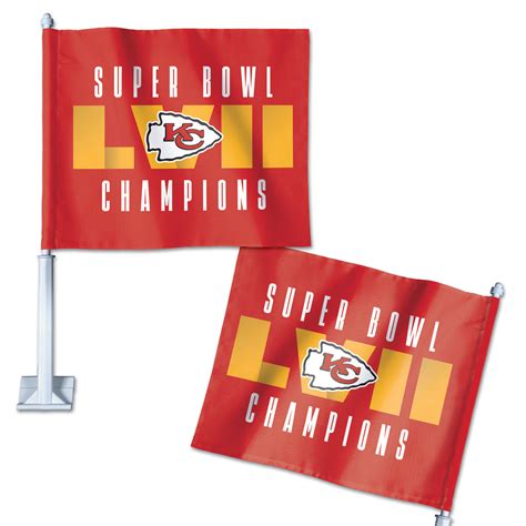 Super Bowl LVII Champions Kansas City Chiefs Car Flag — Trudy's Hallmark