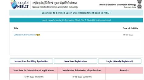 Nielit Recruitment Apply For Scientist And Other Posts At Nielit