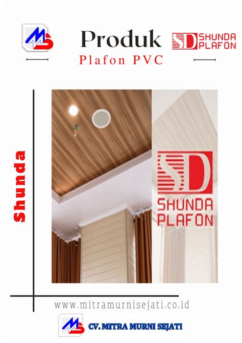 Shunda Plafon PVC Plafon Berkualitas Tinggi Desain Modern Praktis