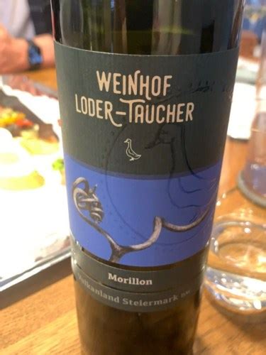 Gansrieglhof Weinhof Loder Taucher Morillon Vivino Australia