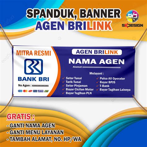 Cetak Spanduk Brilink Banner Agen Brilink Murah Lazada Indonesia