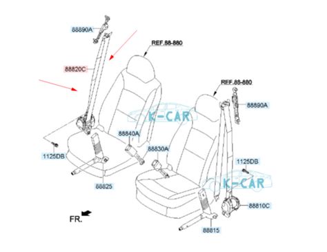 Oem 88820 N9000nnb Seat Belt Front Right Retractor For Hyundai Tucson 2022~2024 Ebay