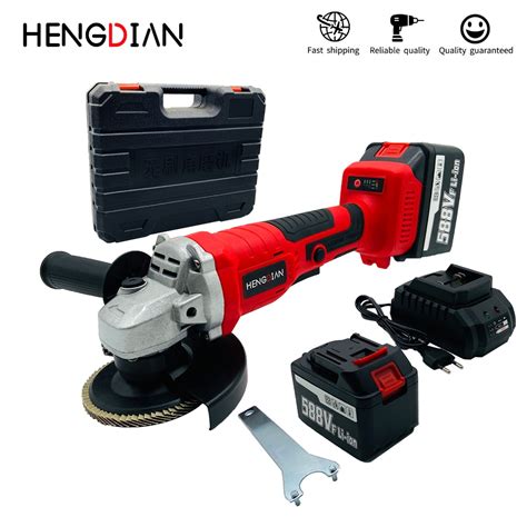 Mm Angle Grinder V Cordless Rechargeable Brushless Electric Angle