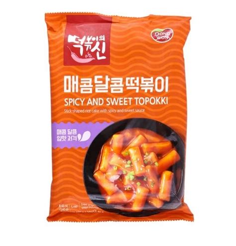 Dongwon Spicy And Sweet Topokki Rice Cake By Weee Rice Cakes Sweet