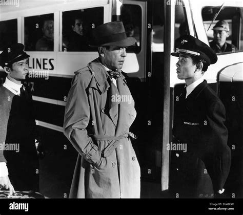 Humphrey Bogart Next To Airport Bus In Tokyo Joe 1949 Director Stuart