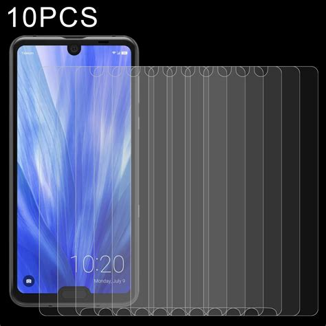 10 Pcs 0 26mm 9h 2 5d Tempered Glass Film For Sharp Aquos R3