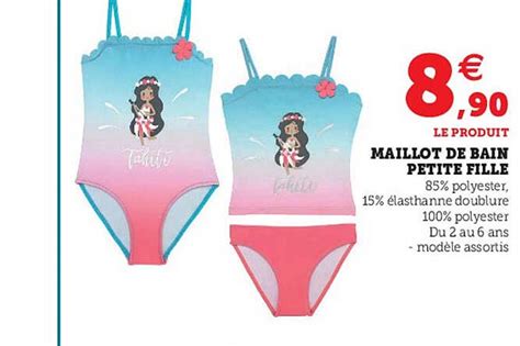 Promo Maillot De Bain Petite Fille Chez Hyper U Icatalogue Fr