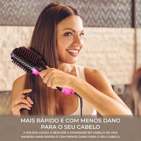 Escova Para Secar E Alisar O Cabelo 3 Em 1