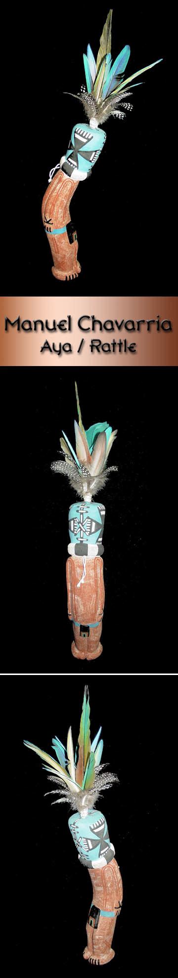 Traditional Hopi Kachina By Manuel Chavarria Aya Rattle