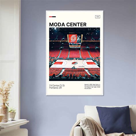 map of the moda center 1